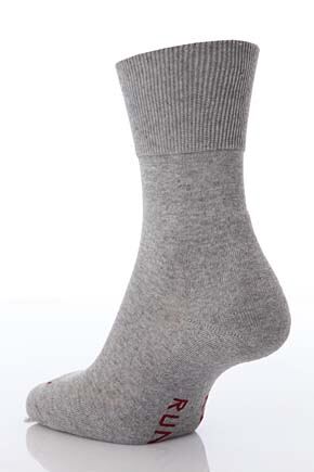 Mens & Ladies 1 Pair Falke Sport Spirit Run Crew Socks In 5 Colours Light Grey Melange 37-38