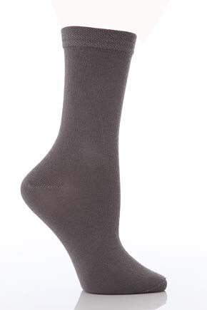 Kids 1 Pair SockShop Colours Outstanding Value Plain School Grey Cotton Socks Grey 12.5-3.5