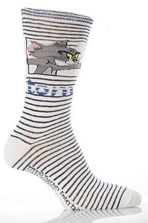 Sneaky Tom - but you'll not be able to sneak around in these socks . Brighten up your day, and someone else's, with these bright additions to your sock drawer. Great design and feel with elastane for added comfort.