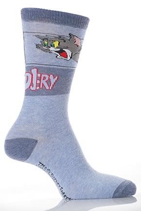 Tom in pursuit - you could be too with these fun cartoon socks. Brighten up your day, and someone else's, with these bright additions to your sock drawer. Great design and feel with elastane for added comfort.