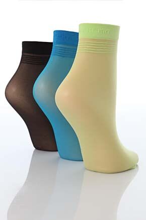 Ladies 3 Pair Calvin Klein Sheer Anklet In 2 Colours