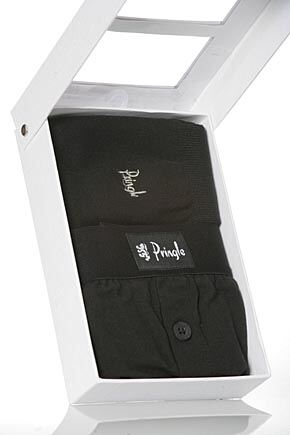 This luxury Pringle Sock and Boxer gift set has a quality presentation box with fine boxers and cotton rich socks. With Lycra for extra comfort and durability in exciting colour ways. The Pringle ankle embroidery is the mark of quality, for wear on even the finest golf courses. With the gift box it adds a special quality that you have grown to expect from this fine brand.