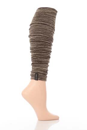 Ladies 1 Pair Calvin Klein Random Feed Leg Warmer 33% OFF Peat
