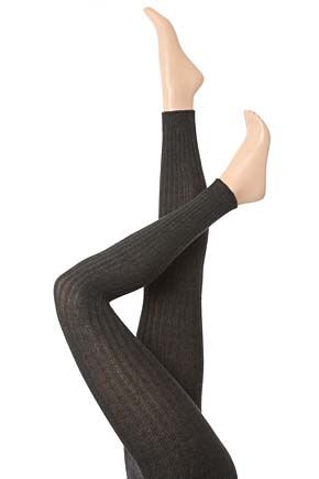 Ladies 1 Pair Calvin Klein Heavy Sweater Rib Leggings 25% OFF Graphite M-L