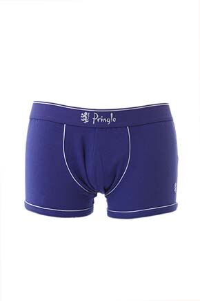 Mens 1 Pack Pringle Plain Cobalt Blue Trunks Cobalt Blue Small