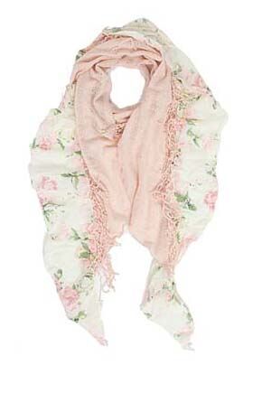 Ladies Kikiyo Crochet Summer Scarf In 2 Colours Grey