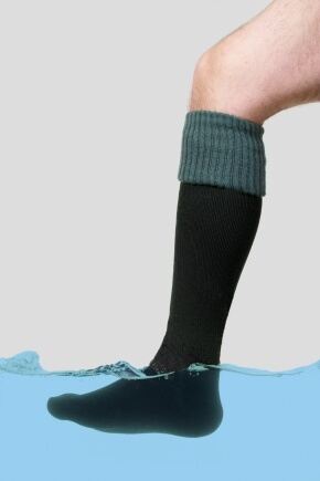 Mens & Ladies 1 Pair Sealskinz Country 100% Waterproof Knee High Socks Green Small