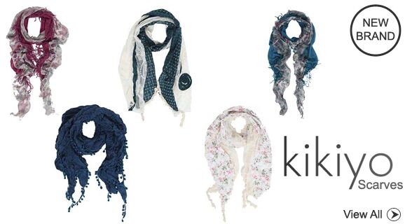 Kikiyo Scarves at SockShop - New Brand Just Arrived