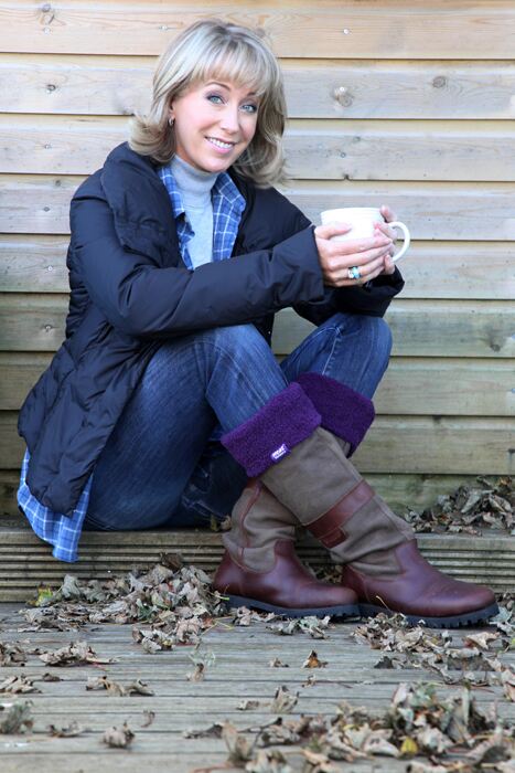 Ladies 1 Pair SockShop Heat Holders Thermal 2.3 Tog Wellington Boot Socks In 4 Colours Ruby