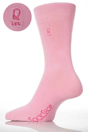 Ladies 1 Pair SockShop Individual Signs Of The Zodiac Pink Embroidered Socks Aries