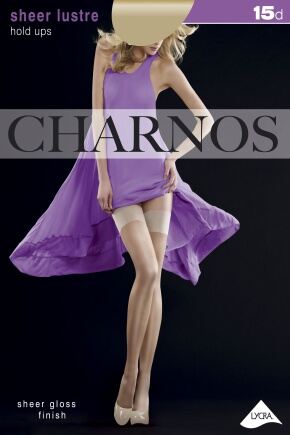 Ladies 1 Pair Charnos 15 Denier Sheer Lustre Hold Ups In 4 Colours Natural Tan S