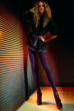 Ladies 1 Pair Oroblu Martha Tights In 3 Colours Brown L-XL