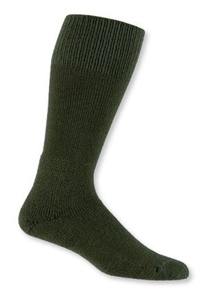Mens & Ladies 1 Pair Thorlos Combat Boot Thick Cushion Socks With Thorlon In 2 Colours Olive 8.5