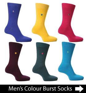 Men's Colour Burst Colourful Socks at SockShop Men's Colour Burst Colourful Socks at SockShop