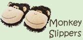 Ladies, Mens & Kids 1 Pair Aroma Home Fuzzy Friends Monkey Slippers at SockShop.co.uk - Great Gifts - Funky Slippers