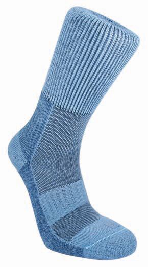 Mens & Ladies 1 Pair Bridgedale Comfort Trail Sock With Low Tension Cuff For Walking & Hikin