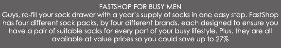FastShop for Busy Men at SockShop.co.uk- Pringle Sock Drawer Filler, Jeep Sock Drawer Filler, SockShop Sock Drawer Filler, FiveG Sock Drawer Filler