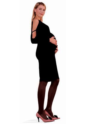 Ladies 1 Pair Trasparenze Perdue 60 Maternity Tights In 2 Colours Dark Brown Small