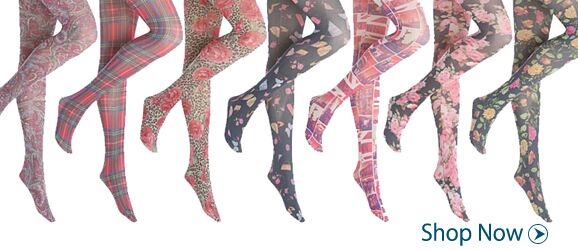 Click Here To View Our ELLE Printed Tights & Footless Tights at SockShop
