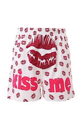 Mens 1 Pair Magic Boxer Shorts In Kiss Me Pattern