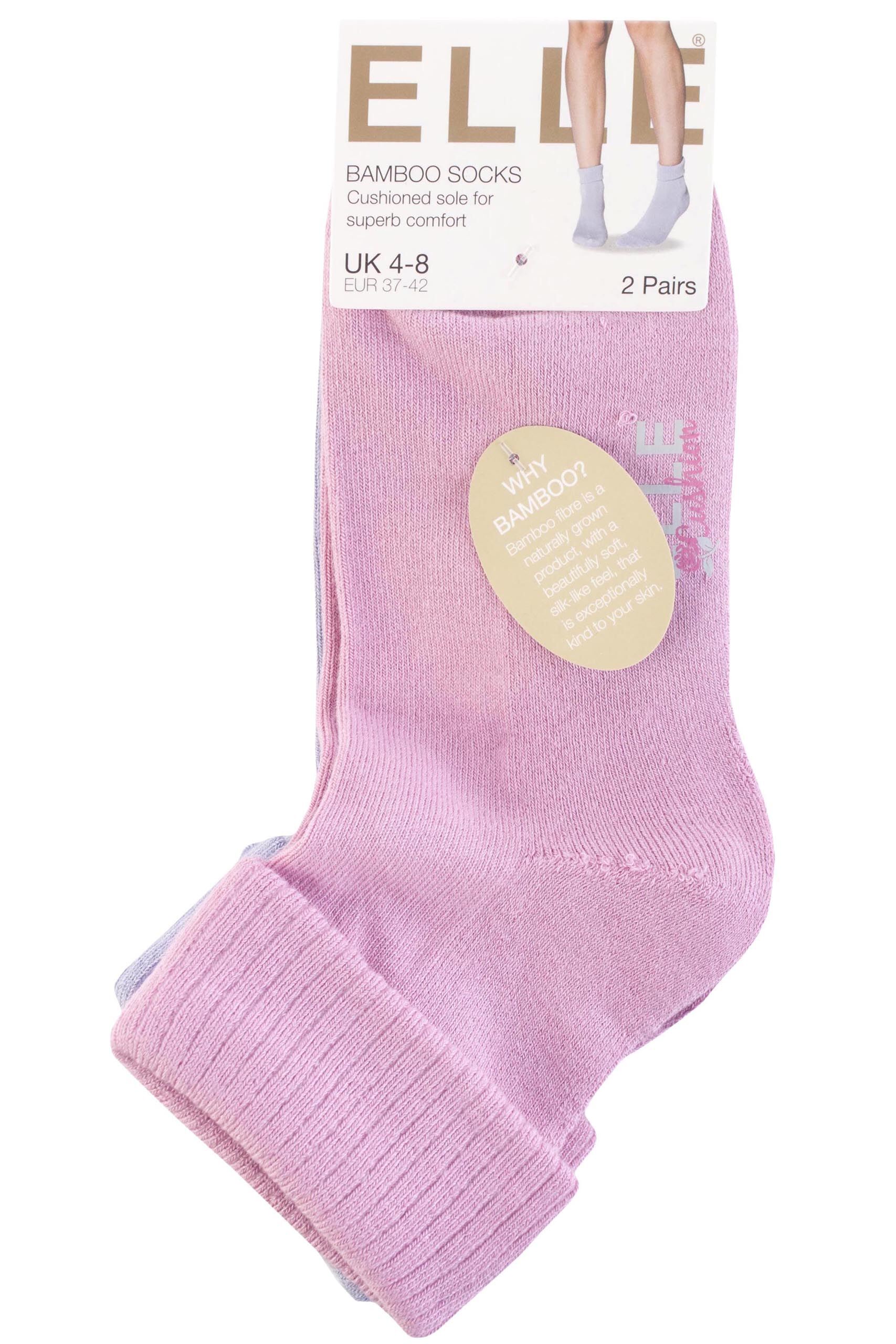 Elle Bamboo Ankle Socks With Cushion Sole