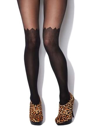 Ladies 1 Pair Jonathan Aston Scarlett Tights Black L