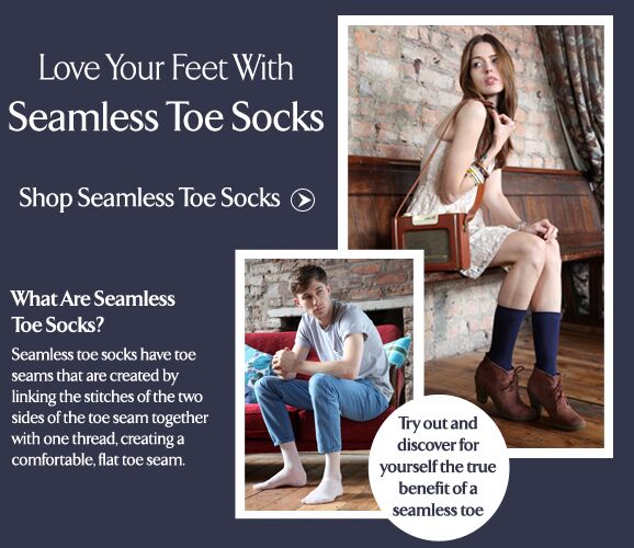 Seamless Toe Socks at SockShop