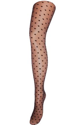 Ladies 1 Pair Mary & Charnos Sheer Spot Tights In 3 Colours Night Nor ML