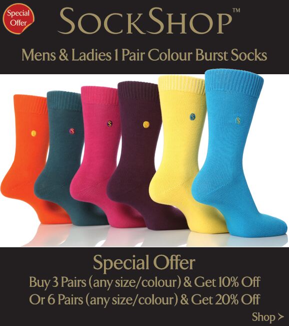 Shop SockShop Colour Burst Cotton Socks >
