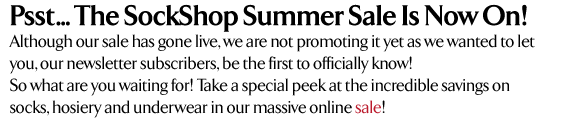 Psst... The SockShop Summer Sale Is Now On!