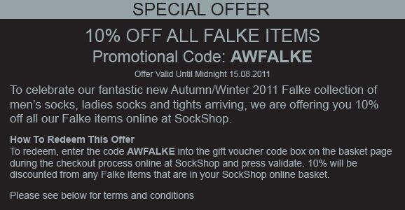 Just Arrived... Autumn/Winter 2011 Falke Items 