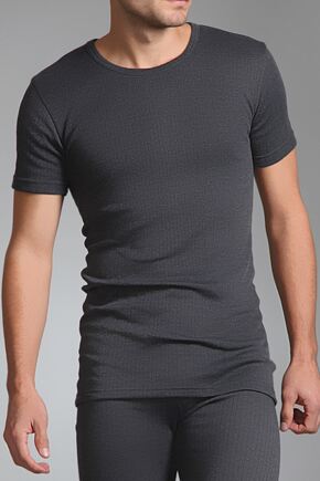 Mens SockShop Heat Holders Short Sleeved Thermal Vest In 2 Colours White L