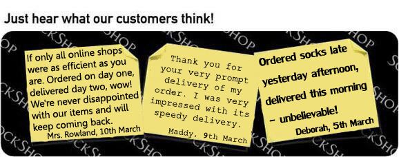 What our customers think at SockShop.co.uk - 14th March 2011