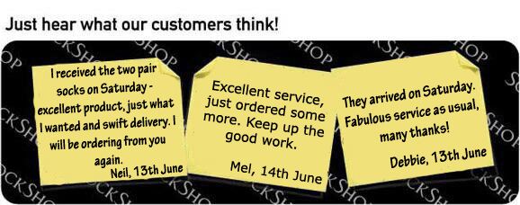 What our customers think at SockShop.co.uk - 20th June 2011