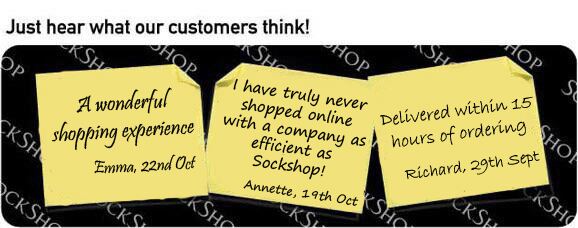 What our customers think at SockShop.co.uk - 25th October 2010 What our customers think at SockShop.co.uk - 25th October 2010