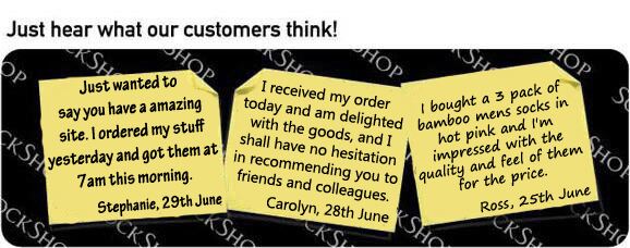 What our customers think at SockShop.co.uk - 11th July 2011
