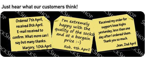 What our customers think at SockShop.co.uk - 18th April 2011