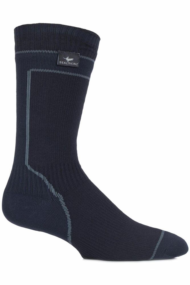 Mens and Ladies 1 Pair SealSkinz 100 Waterproof Mid Weight Mid Length