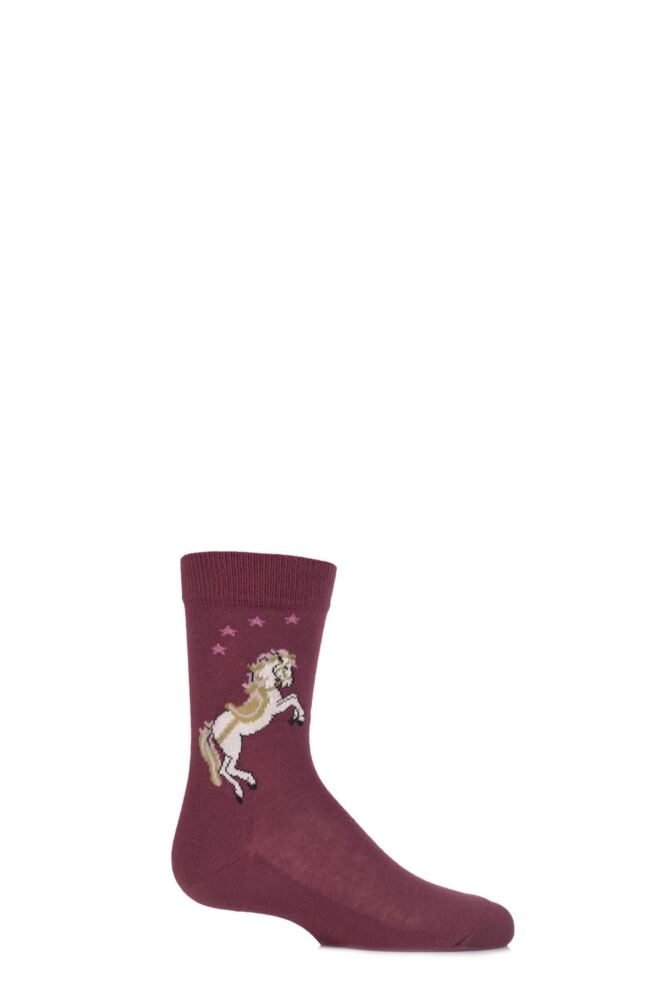  Falke White Horse Cotton Socks