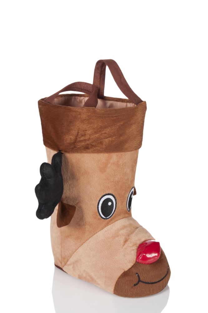 3D Rudolph Christmas Stocking Bag
