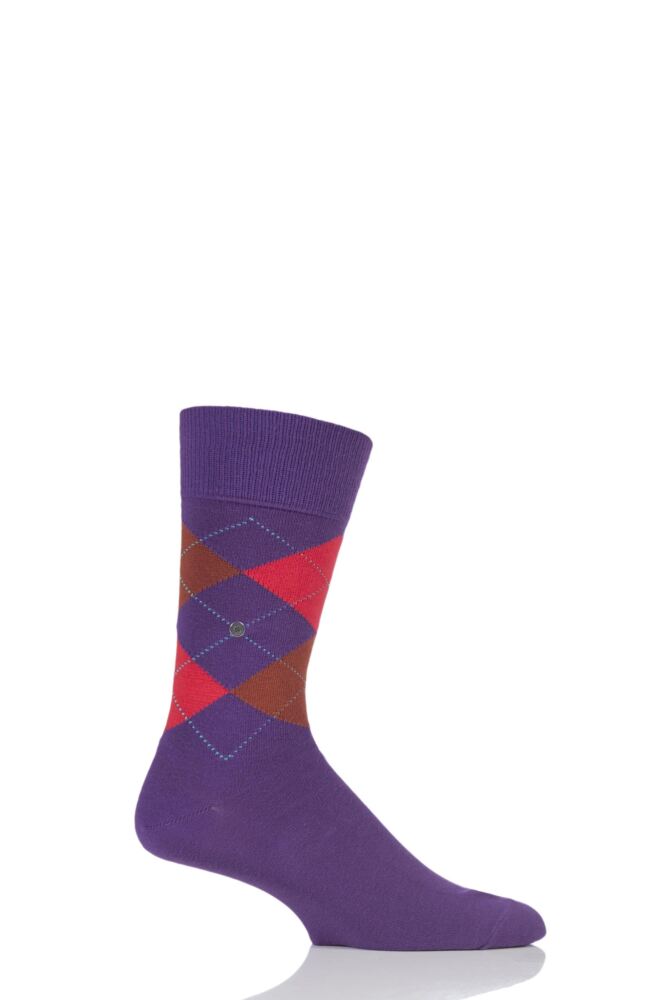 Burlington King Argyle Cotton Socks