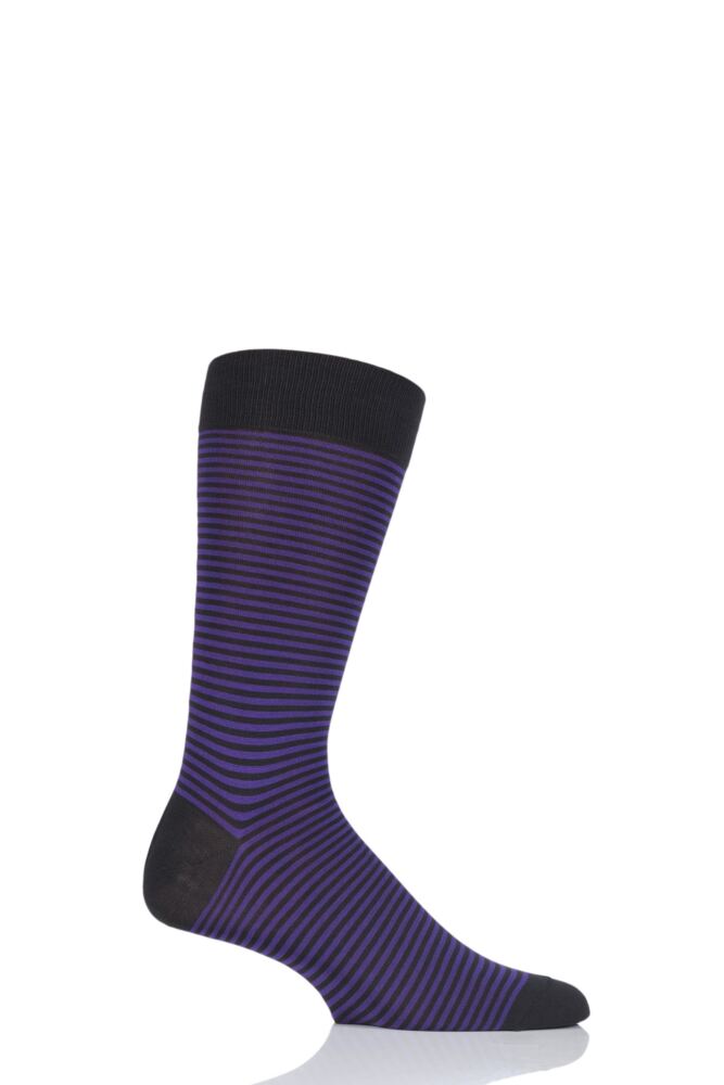 Pantherella Farringdon Classic Stripe Cotton Lisle Socks