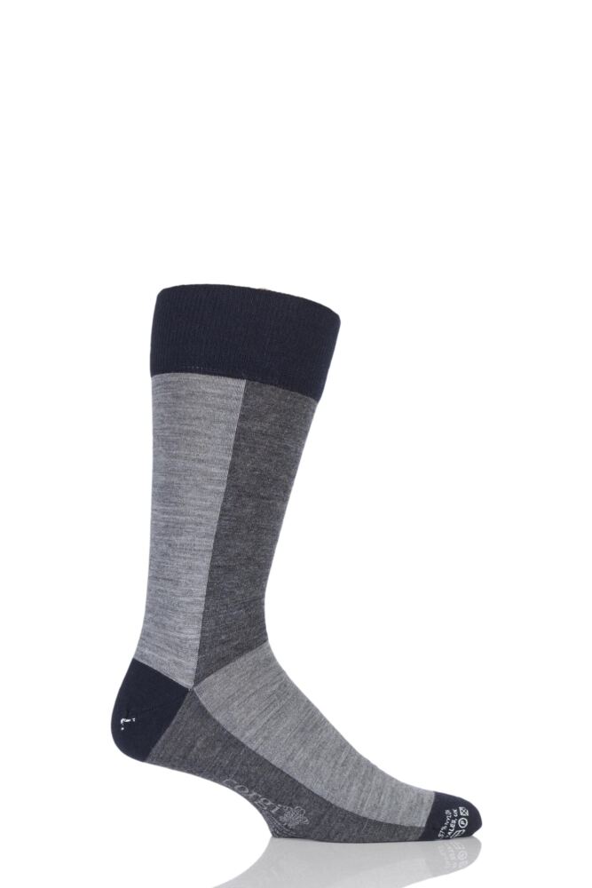 CORGI LIGHTWEIGHT WOOL AMERICAN COLOUR BLOCK SOCKS