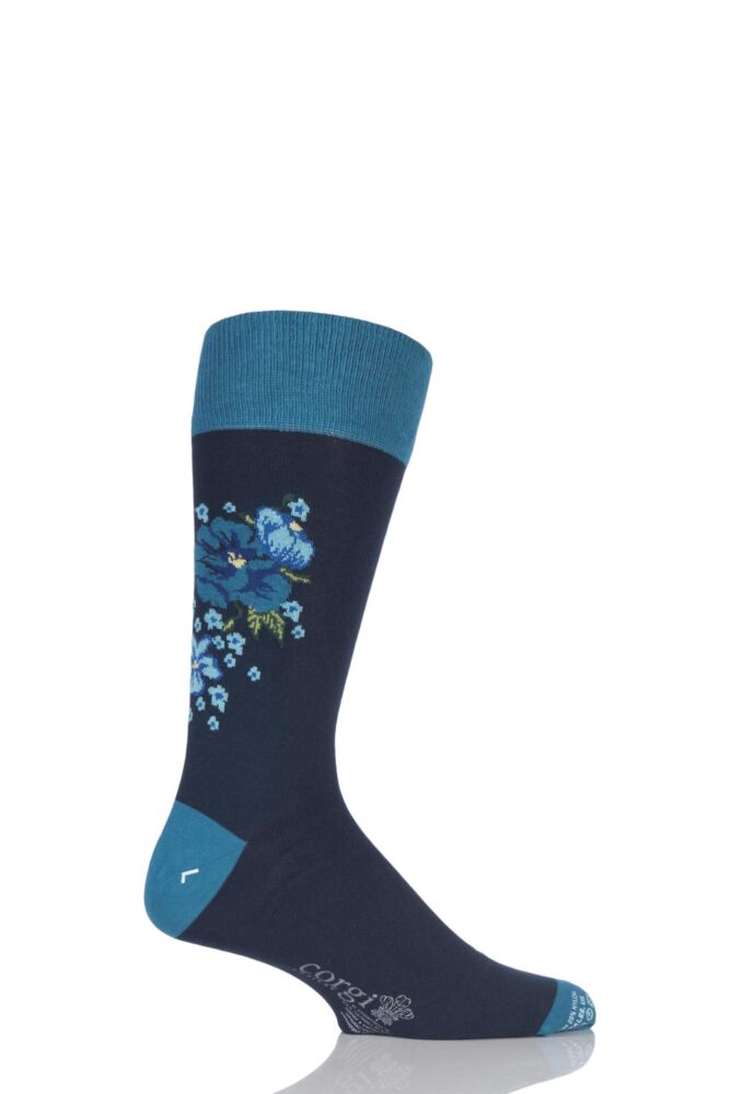 CORGI LIGHTWEIGHT COTTON FLORAL SOCKS