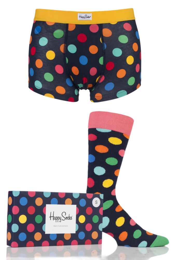 Happy Socks Big Dots Socks and Boxer Shorts Gift Box