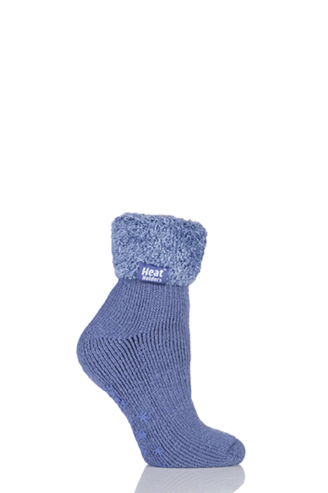 SockShop Heat Holders Thermal Lounge Socks Dark Lavender