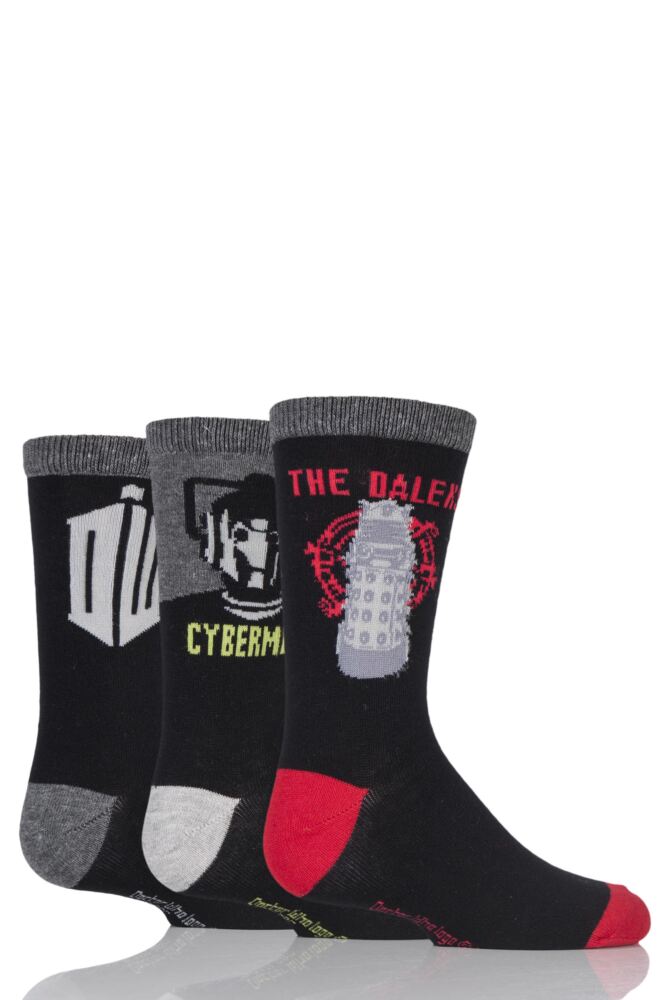 Kids 3 Pair SockShop Doctor Who Socks