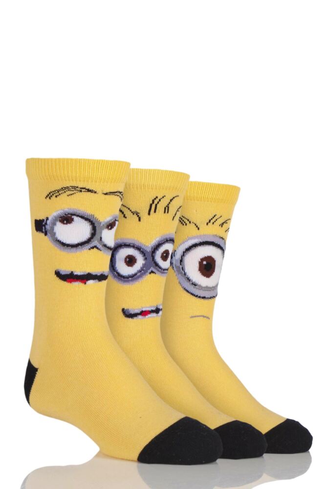 SockShop Despicable Me Minions Faces Cotton Socks