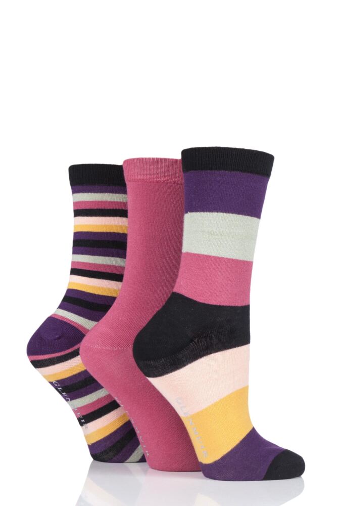 GLENMUIR BROAD STRIPE BAMBOO SOCKS