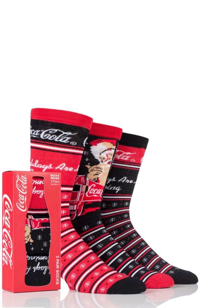  Coca Cola Holidays are Coming Cotton Socks In Gift Box